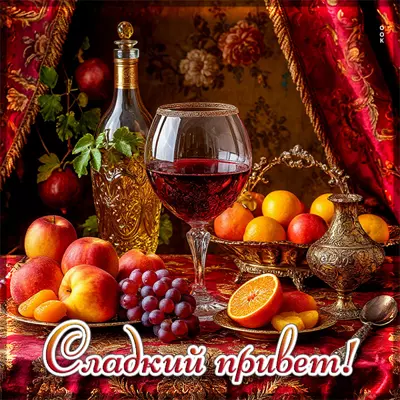 Postcard открытка сладкий привет