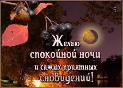 Postcard открытка спокойной ночи любимому