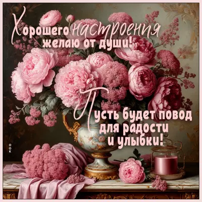 Picture открытка желаю хорошего настроения от души