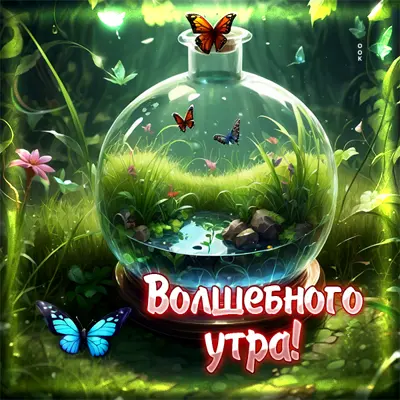 Postcard солнечная открытка волшебного утра