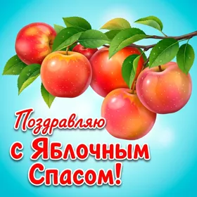 Картинка отличная открытка с яблочным спасом