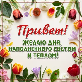 Картинка пастельная картинка привет