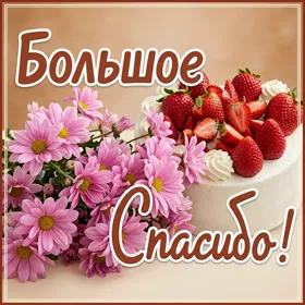 Картинка открытка большое спасибо