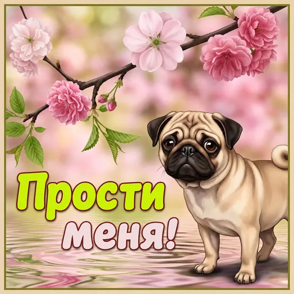 Открытка прекрасная открытка прости