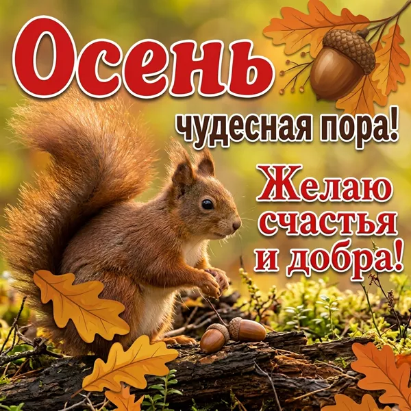 Picture осенняя открытка