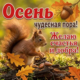 Picture осенняя открытка