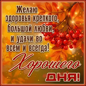 Picture красивая открытка хорошего осеннего дня