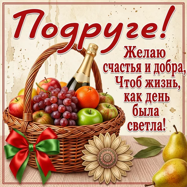 Picture милая открытка чтоб жизнь как день была светла