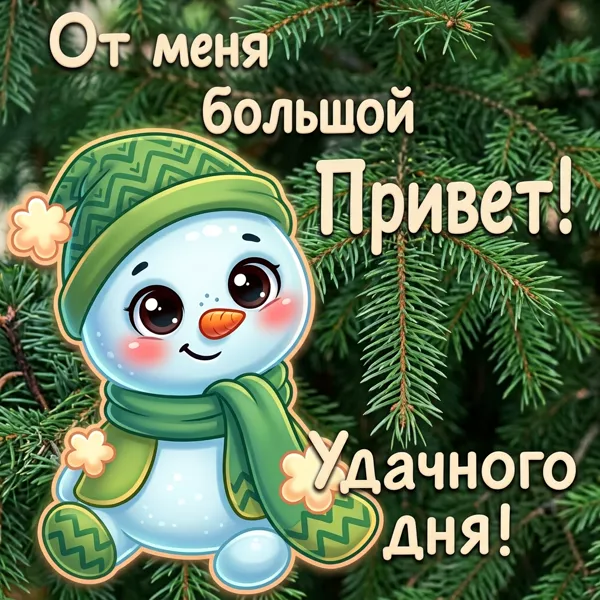 Postcard чудесная открытка от меня большой привет