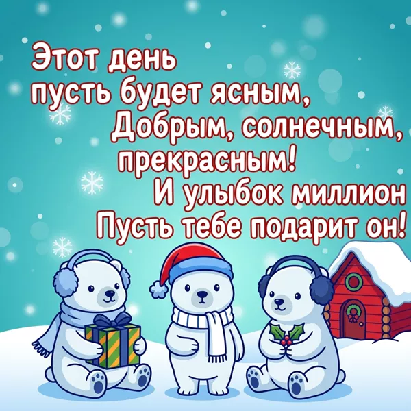 Picture чудесная открытка день пусть будет ясным