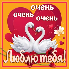 Postcard чудесная открытка очень люблю тебя
