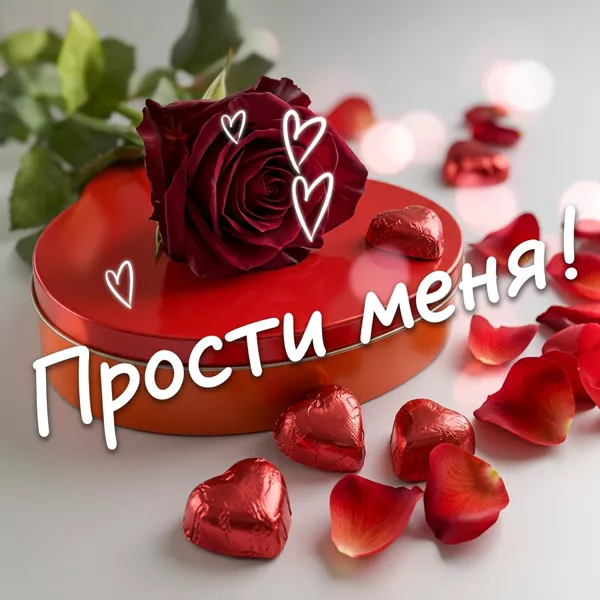 Postcard чудесная открытка прости меня