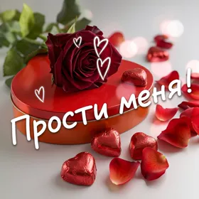 Postcard чудесная открытка прости меня