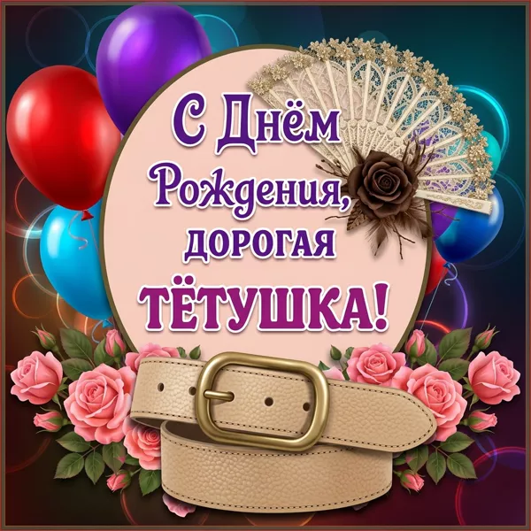 Открытка красивая картинка с днем рождения тете