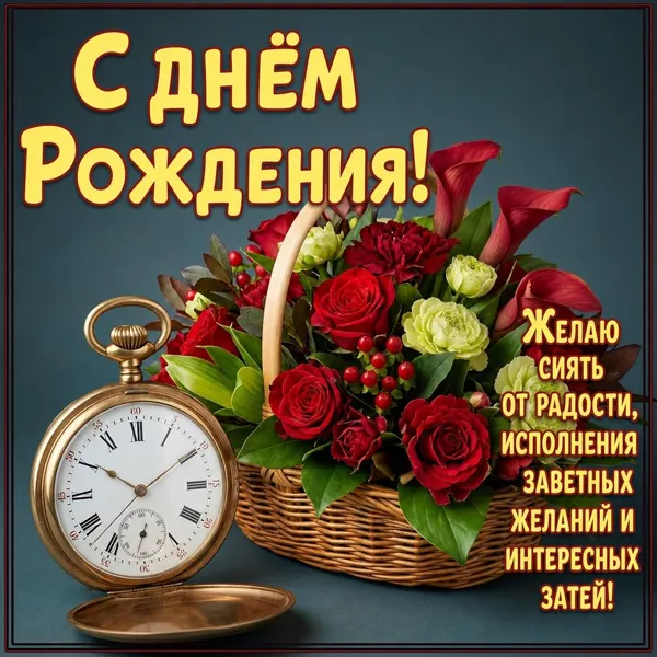 Postcard яркая открытка желаю сиять от радости