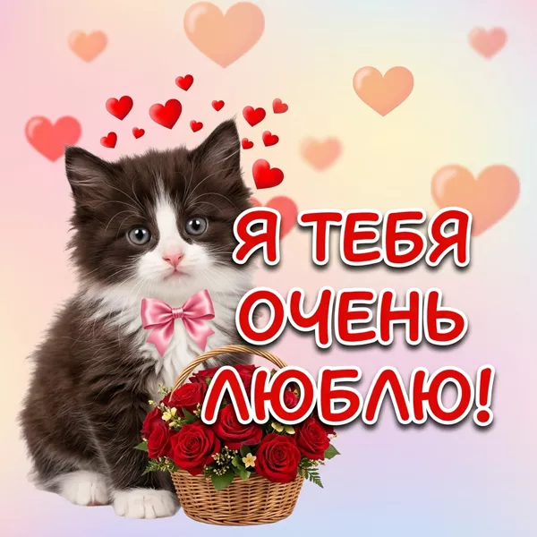Picture чудесная открытка я тебя очень люблю