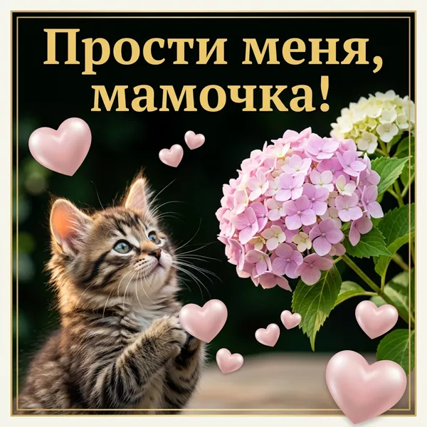 Picture милая открытка прости меня мамочка