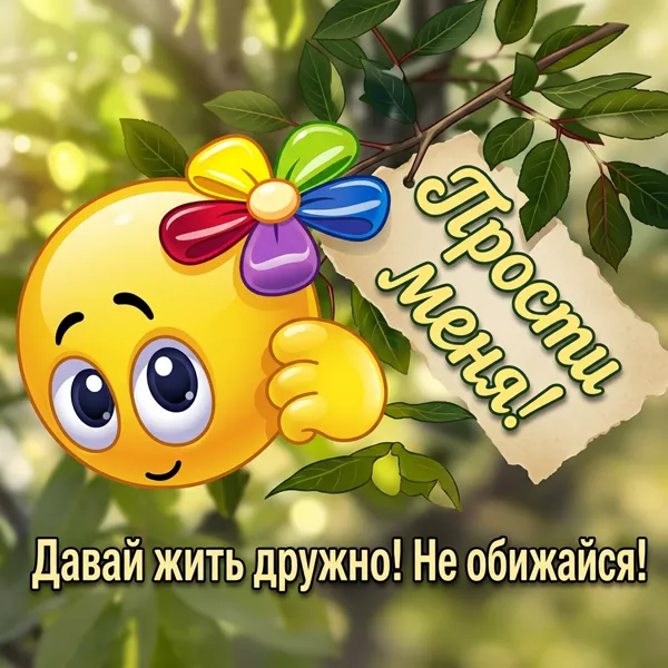 Postcard чудная открытка давай жить дружно