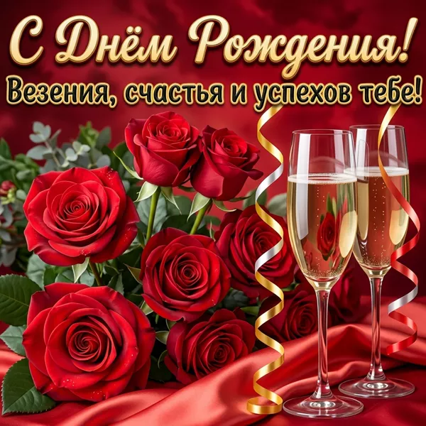 Картинка поздравление открытка с днем рождения женщине