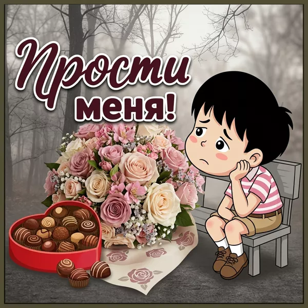 Picture милая открытка прости меня