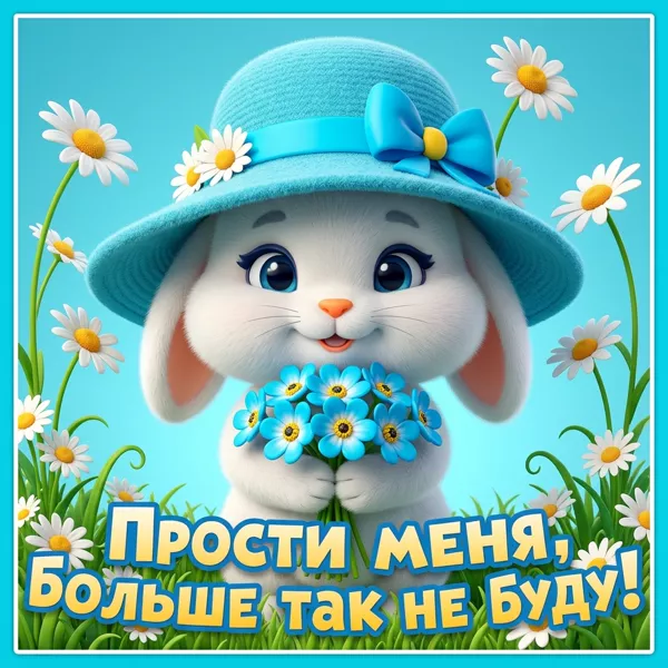 Picture удивительная открытка прости меня