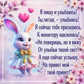 Picture милая открытка привет