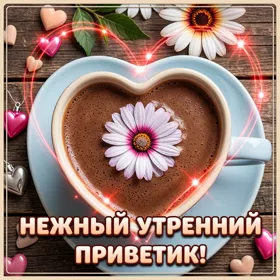 Postcard чудесная картинка нежный утренний приветик