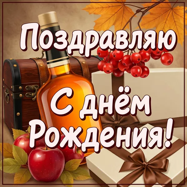 Postcard очаровательная открытка с днем рождения мужчине