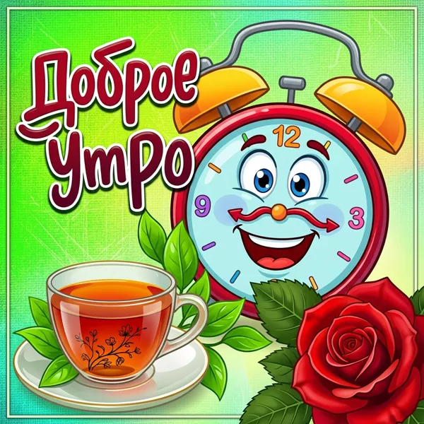 Картинка картинка с добрым утром и хорошим настроением