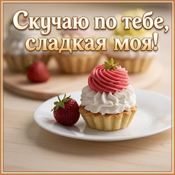 Picture чудная открытка скучаю по тебе сладкая моя