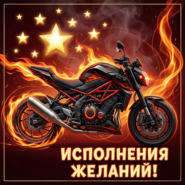 Postcard яркая картинка исполнения желаний