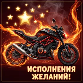 Postcard яркая картинка исполнения желаний
