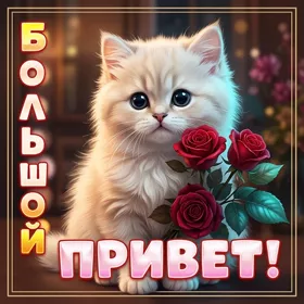 Postcard чудесная открытка большой привет