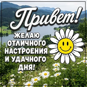 Postcard волшебная картинка желаю отличного настроения и удачного дня