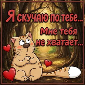 Picture очаровательная открытка я скучаю по тебе