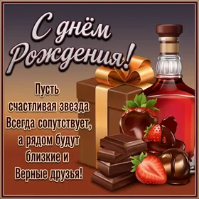 Postcard милая картинка с днем рождения