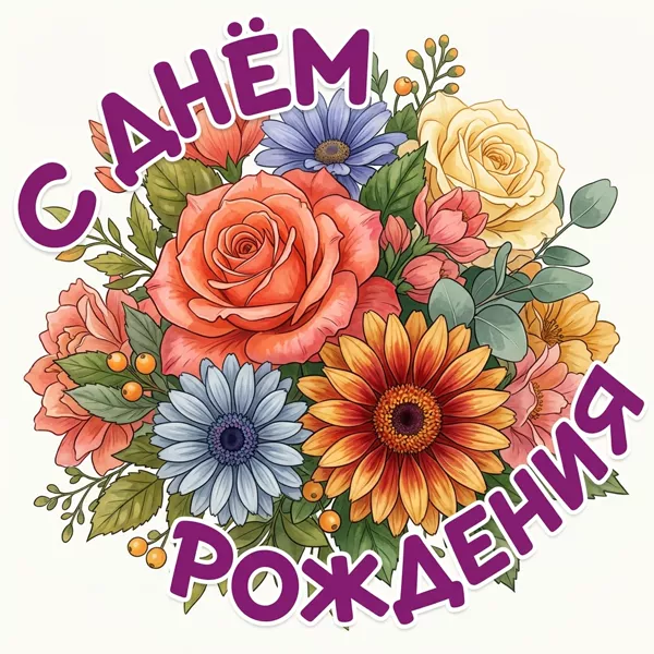 Picture чудесная открытка с днем рождения