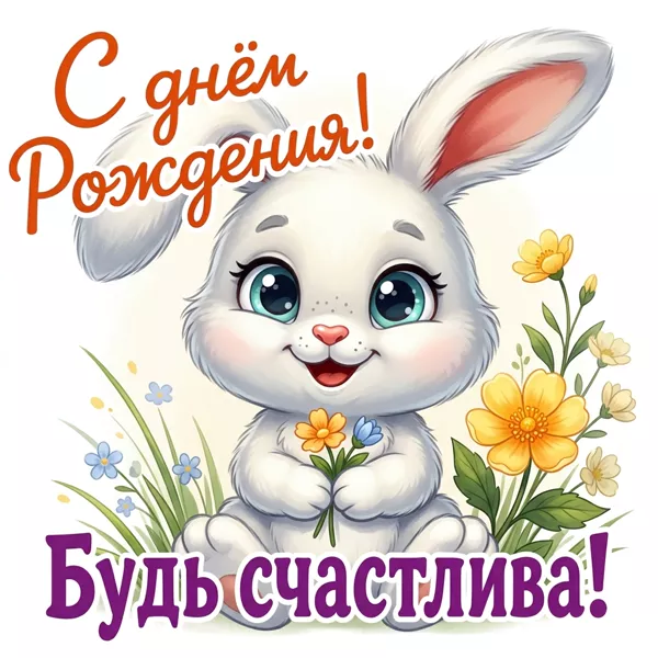 Postcard очаровательная картинка будь счастлива