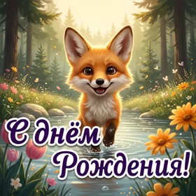Postcard очаровательная открытка с днем рождения