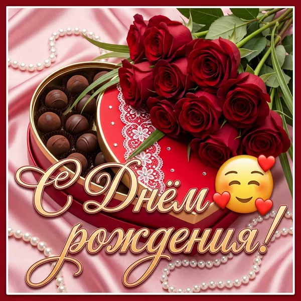 Postcard очаровательная открытка с днем рождения