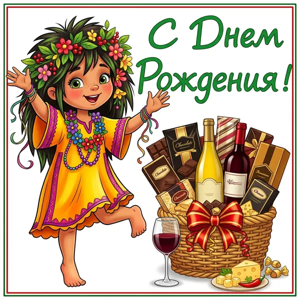 Открытка смешная картинка с днем рождения куму