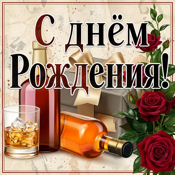 Postcard прикольная картинка с днем рождения