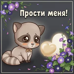 Postcard очаровательная открытка прости меня