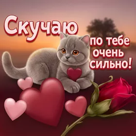 Postcard очаровательная открытка скучаю по тебе очень сильно