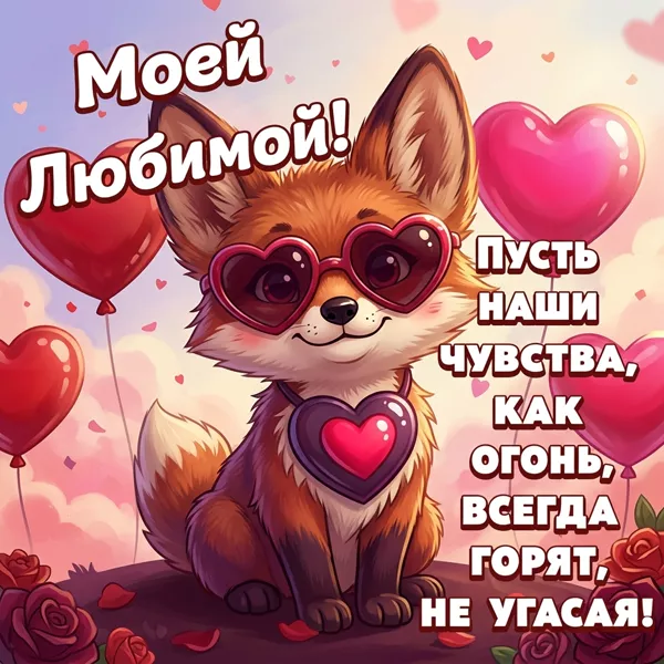 Postcard милая картинка моей любимой