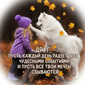 Postcard милая открытка друг