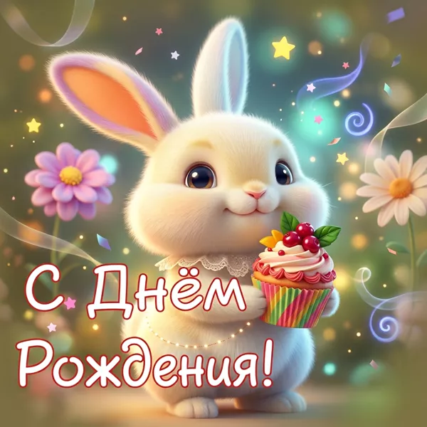 Picture милая открытка с днем рождения