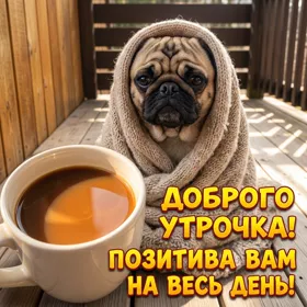 Postcard смешная картинка доброго утречка