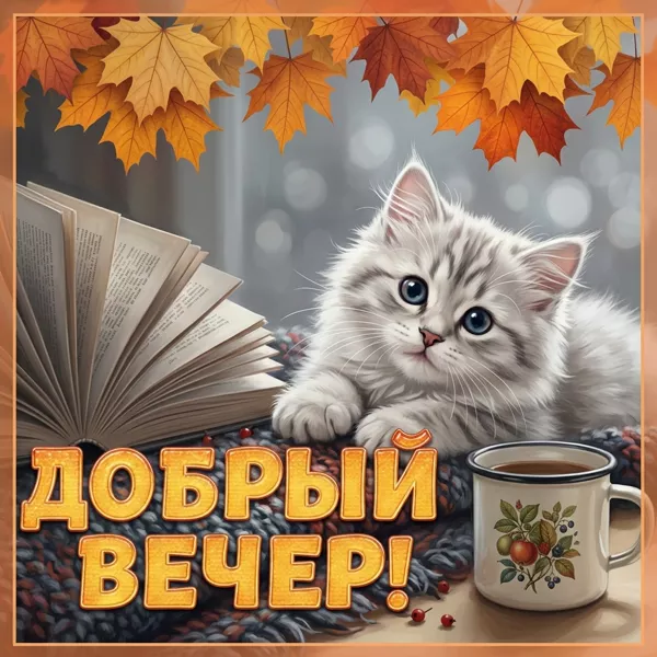 Postcard милая картинка добрый вечер