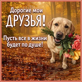 Picture милая открытка дорогие мои друзья